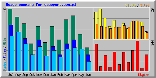 Usage summary for gazoport.com.pl